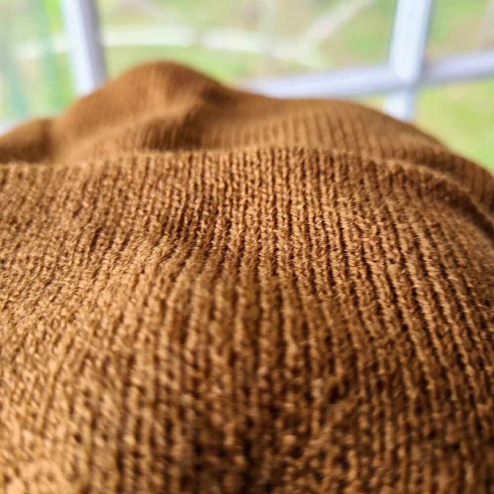 Brown Knit Beanie Mens Womens Winter Levis Sock Hat One Size Ribbed Tan Unisex - Picture 7 of 12